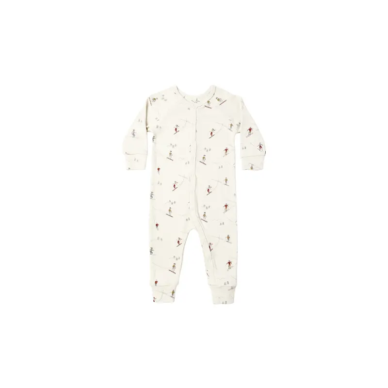 Rylee + Cru - Organic Long John Pajamas - Skiers