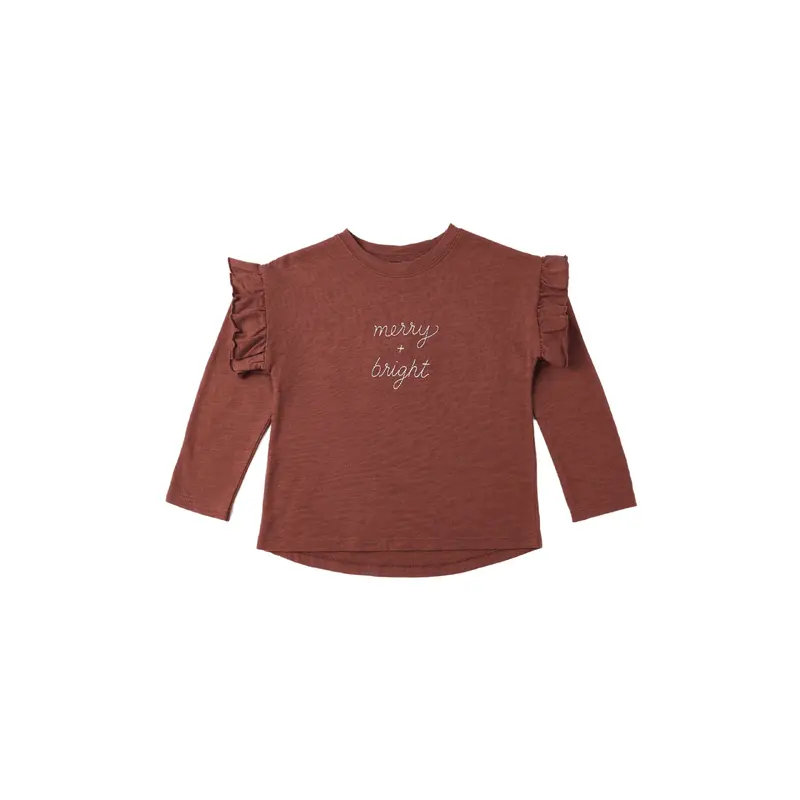Rylee + Cru - Ruffle Long Sleeve Tee - Merry + Bright