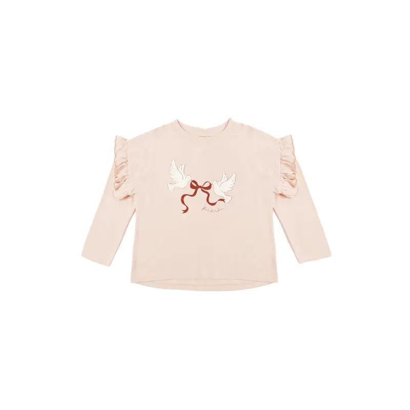 Rylee + Cru - Ruffle Long Sleeve Tee - Peace
