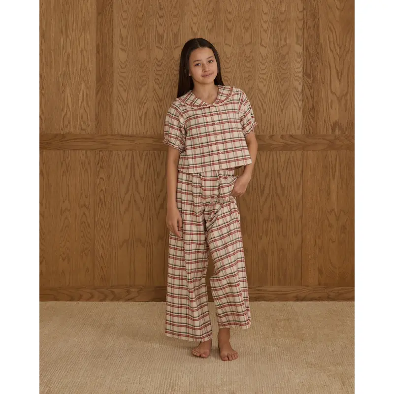 Rylee + Cru - Tween Ruffle Holiday Pajamas - Holiday Flannel