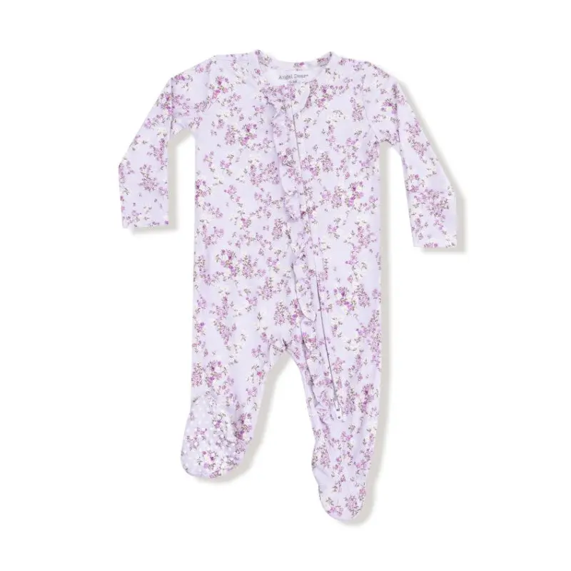 Two Way Ruffle Zipper Footie - Sweet Dream Florals