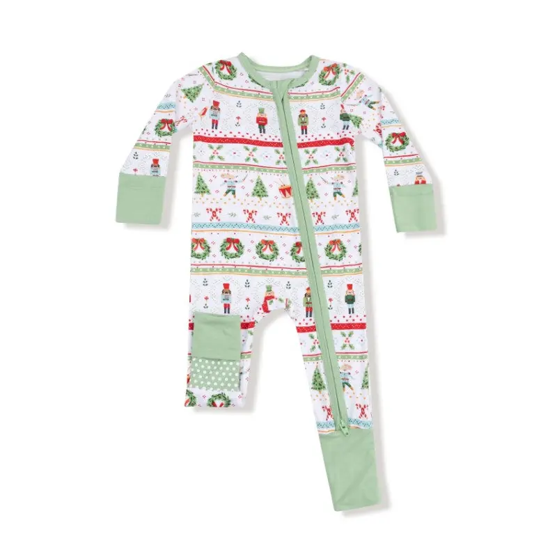 2 Way Zipper Romper - Nutcracker Fair Isle
