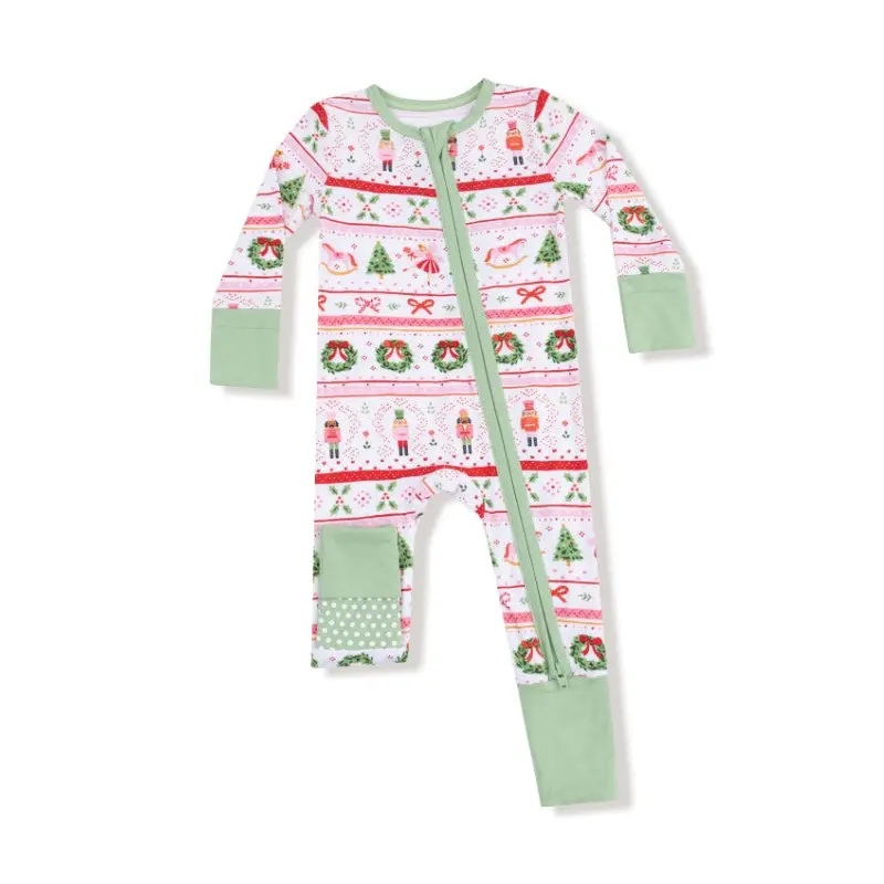 2 Way Zipper Romper - Sugar Plum Fairy