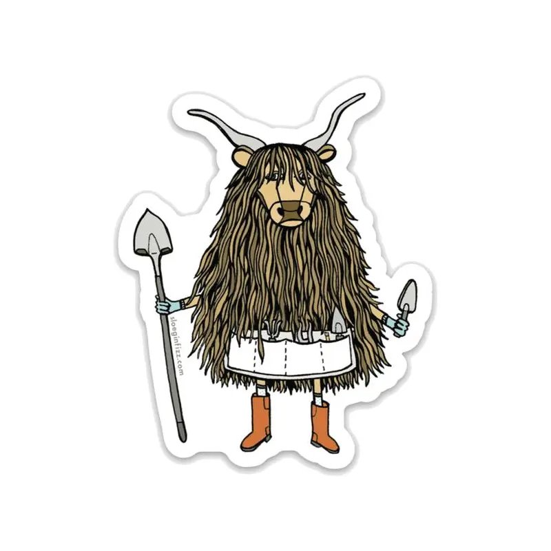 Sloe Gin Fizz - Garden Yak Vinyl Sticker