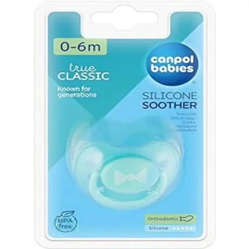 Canpol Babies Silicone Soother  Aqua (06 Months)