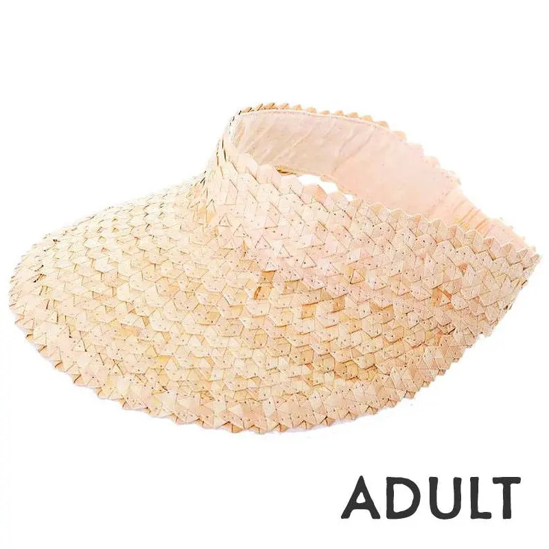 SANNA Picks - Women's Straw Sun Visor - Natural