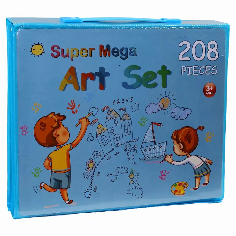 Super Mega Art Set - 208 Pieces (Blue)