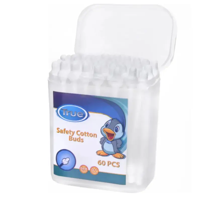 True Safety Cotton Buds - 60 Pcs