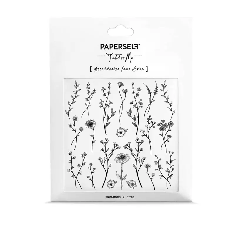Wildflower Temporary Tattoos Stickers