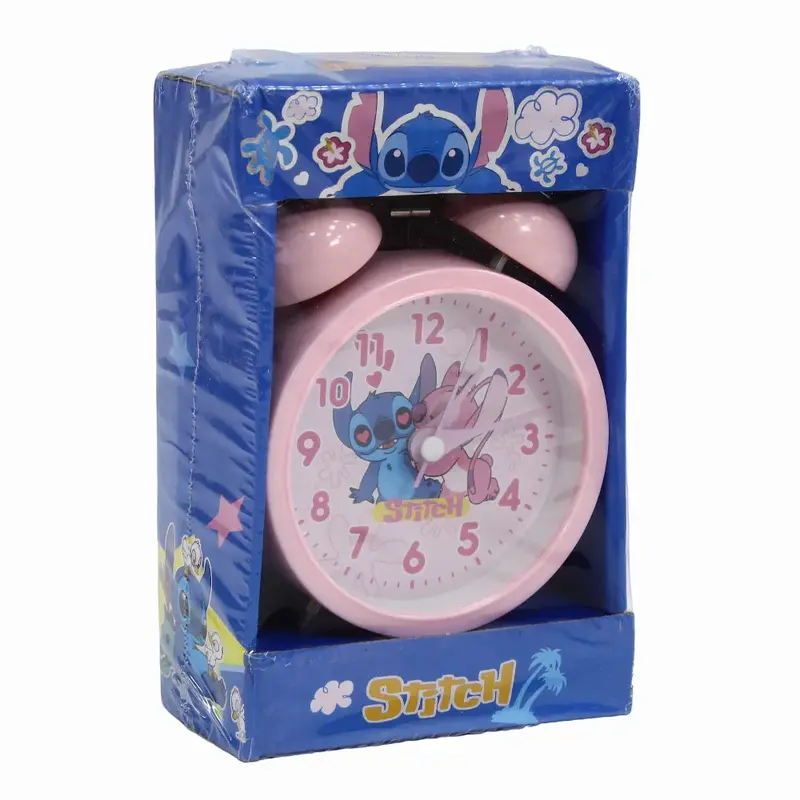 Alarm Clock  Pink with Stitch Design