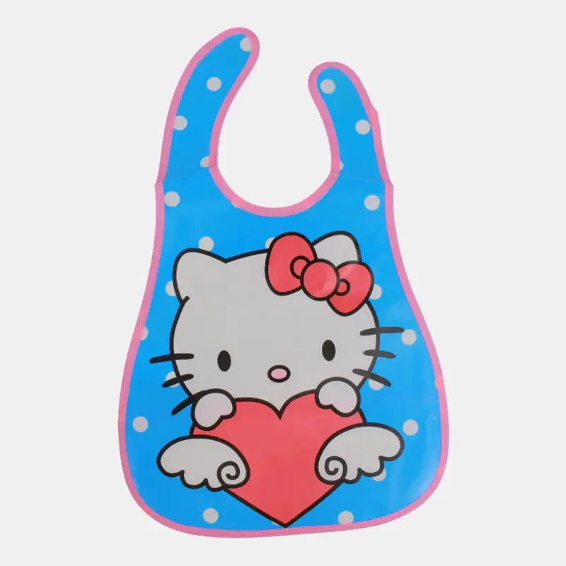 Baby Bib  Blue with Hello Kitty Design