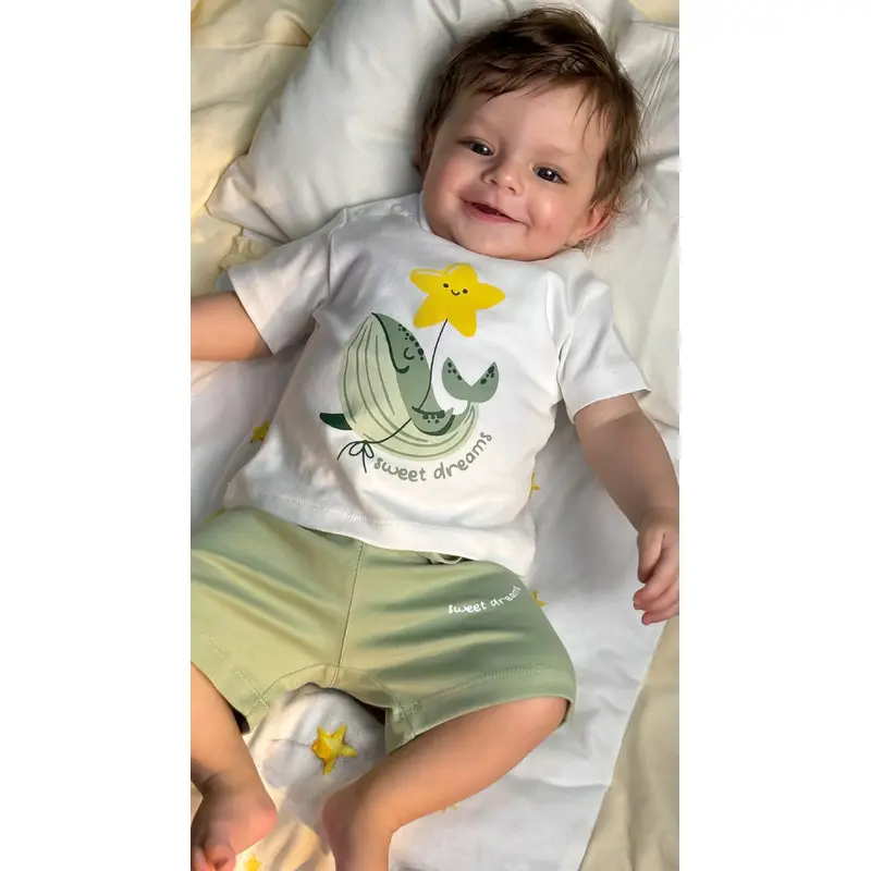 Baby Boys' Off-White "Sweet Dreams" Pajama Set