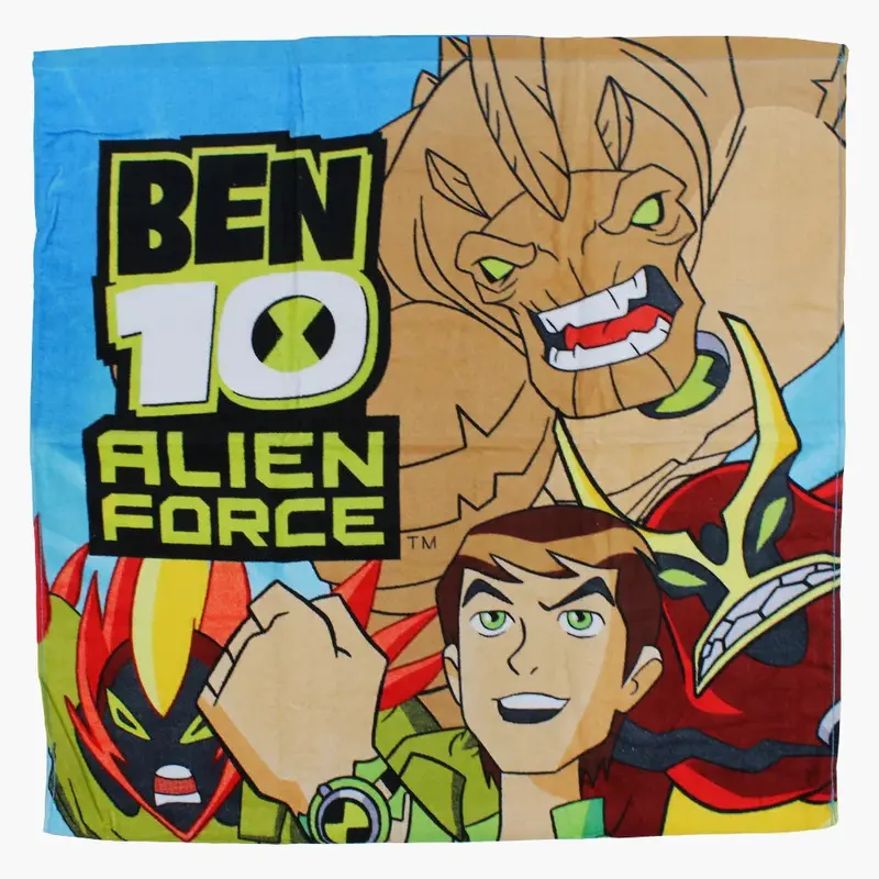 Boys Beach Towel  Multicolored with Ben Ten Print (70140 cm)
