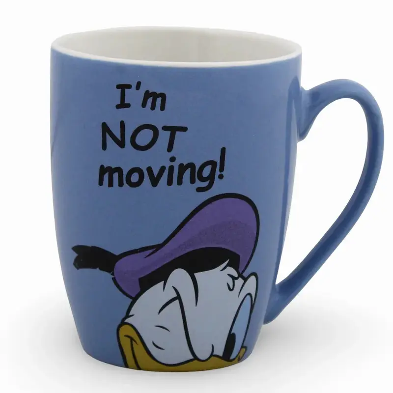 Porcelain Mug  Purple with Donald Duck Print