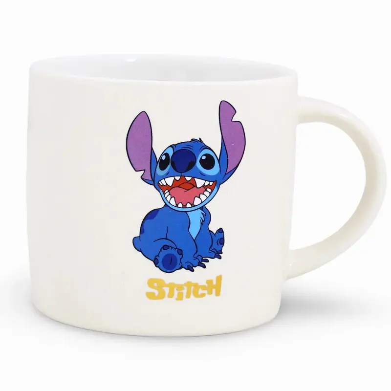 Porcelain Mug  White with Stitch Design