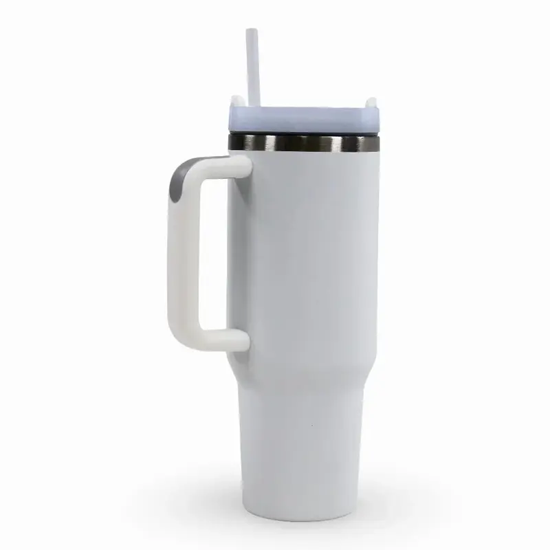 Straw Mug  White
