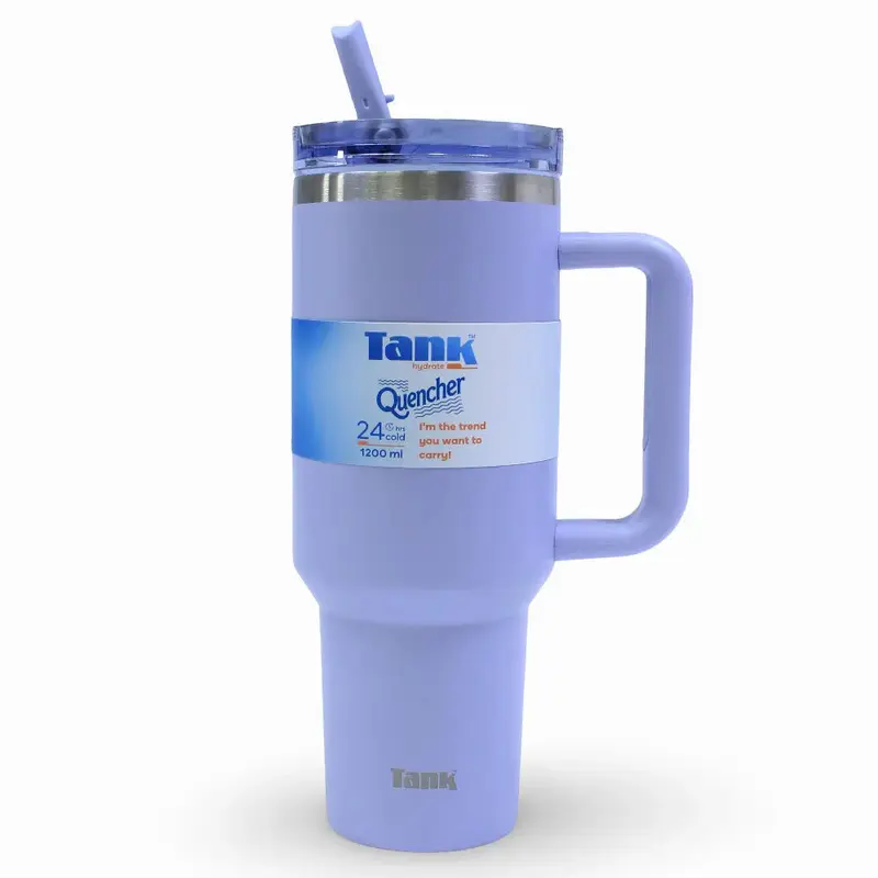 Tank Quencher Insulated Stainless Steel Travel Mug 1200ml  Lavender