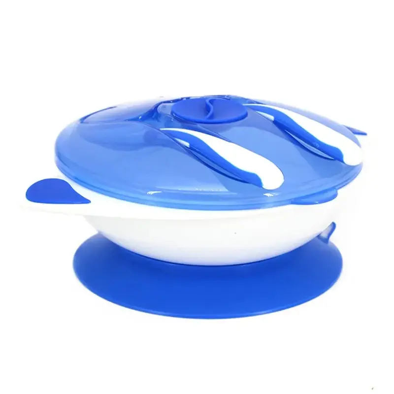 True Baby Feeding Set (Suction Plate + Fork + Spoon)  Blue