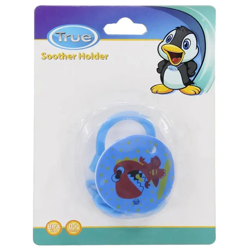 True Pacifier Chain with Prints  Blue