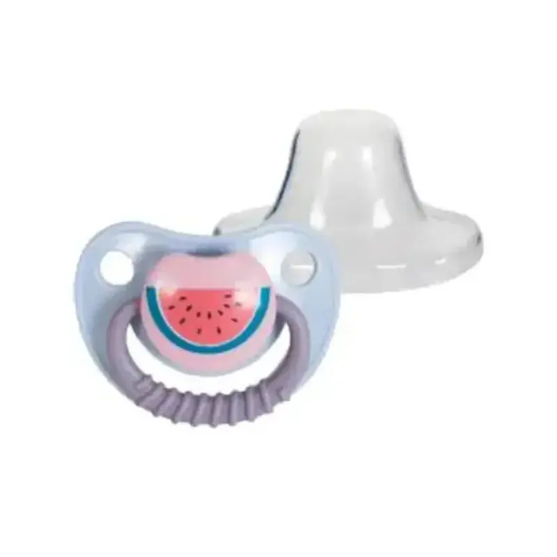 True Silicone Round Pacifier 6m+ - Watermelon