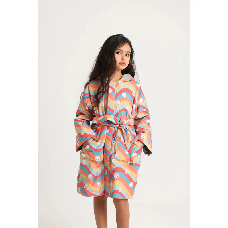 Unisex Kids Swim Robe  Smile Sleeves