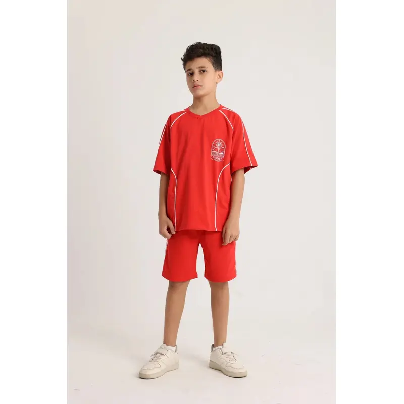 Unisex Red 2-Piece Outfit Set