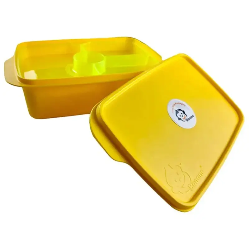 Banana Divided Lunch Box  1 L (Yellow)