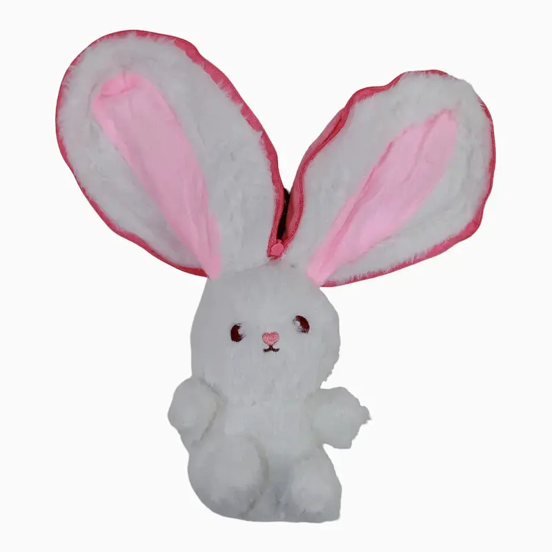 Bunny in a Strawberry Plush Toy with Zipper