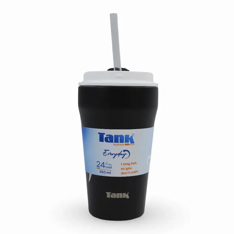Tank BTL Stainless Steel Everyday Mug 350ml - Black
