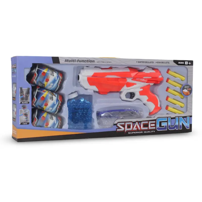 2-in-1 Foam & Gel Space Gun  Orange