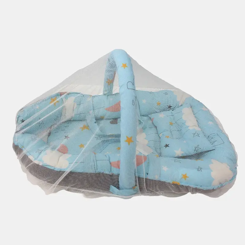 Baby Nest  Light Blue with Clouds