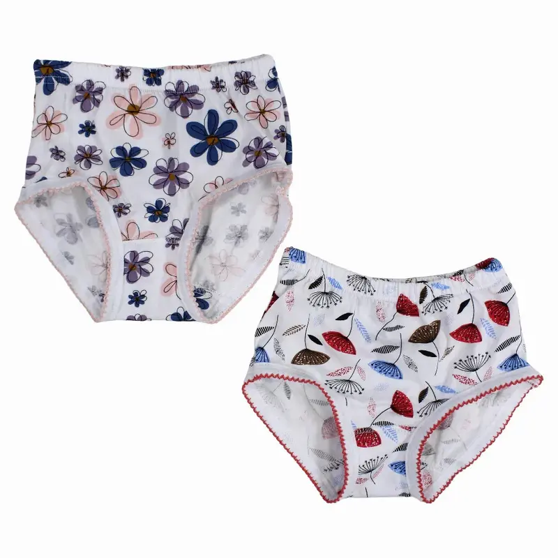Pack Of 2 - Girls Cotton Colorful Panties