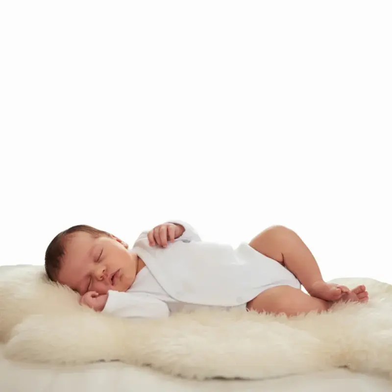 Unisex Cotton Short-Sleeved Wrap-Over Bodysuit  White