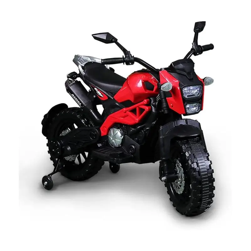 Adventure Red Motorcycle - Ride-On For Kids - Dls-01