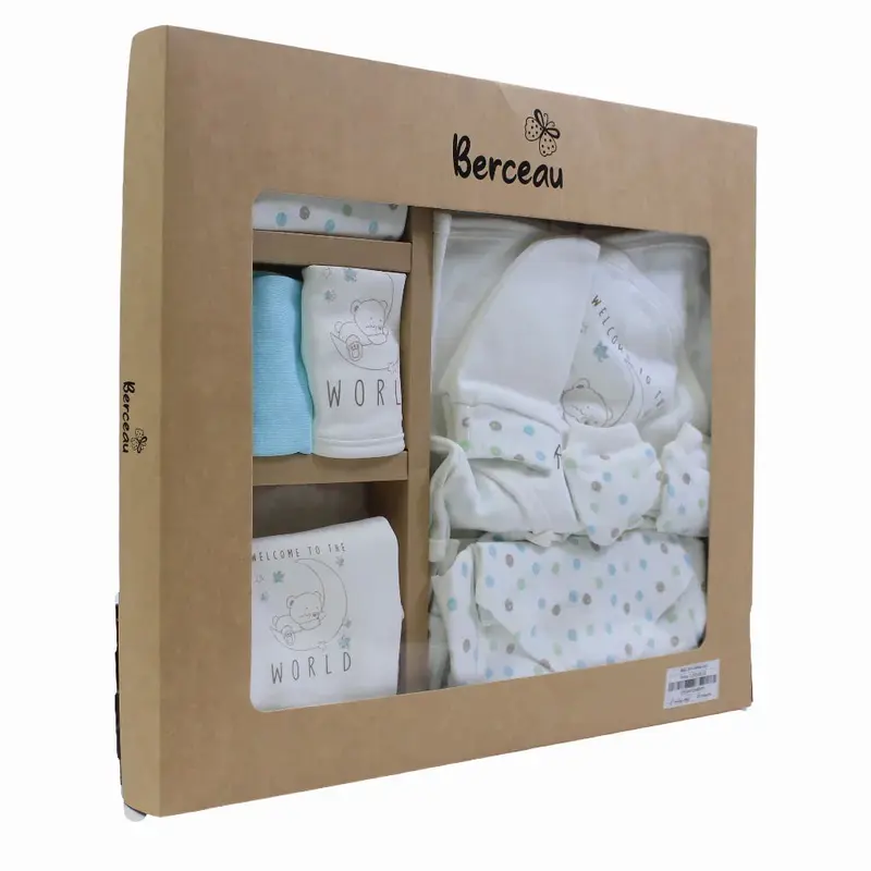 Baby Cotton Dotted Clothes Gift Box