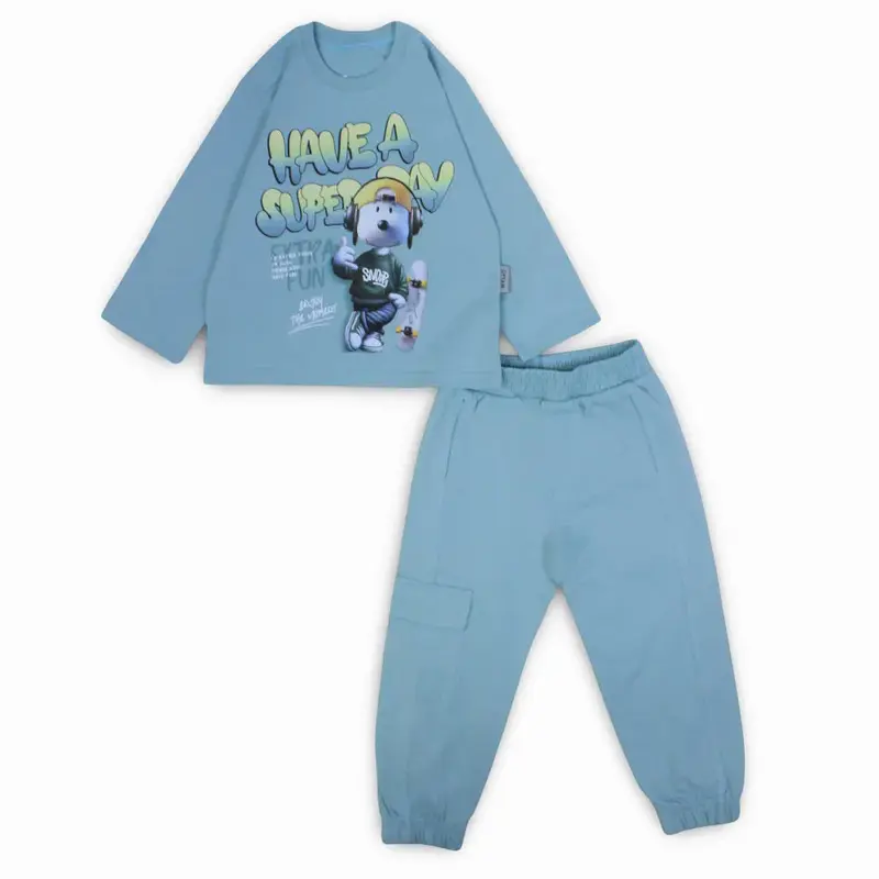 Boys Cotton Pajama Set - Snoopy Print