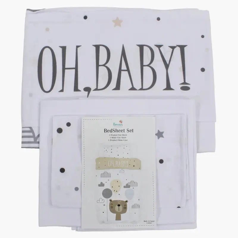 Cotton Bed Sheet Set Oh Baby Design