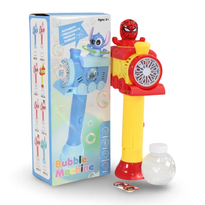 Electric Bubble Machine Wand  Spider-Man Design