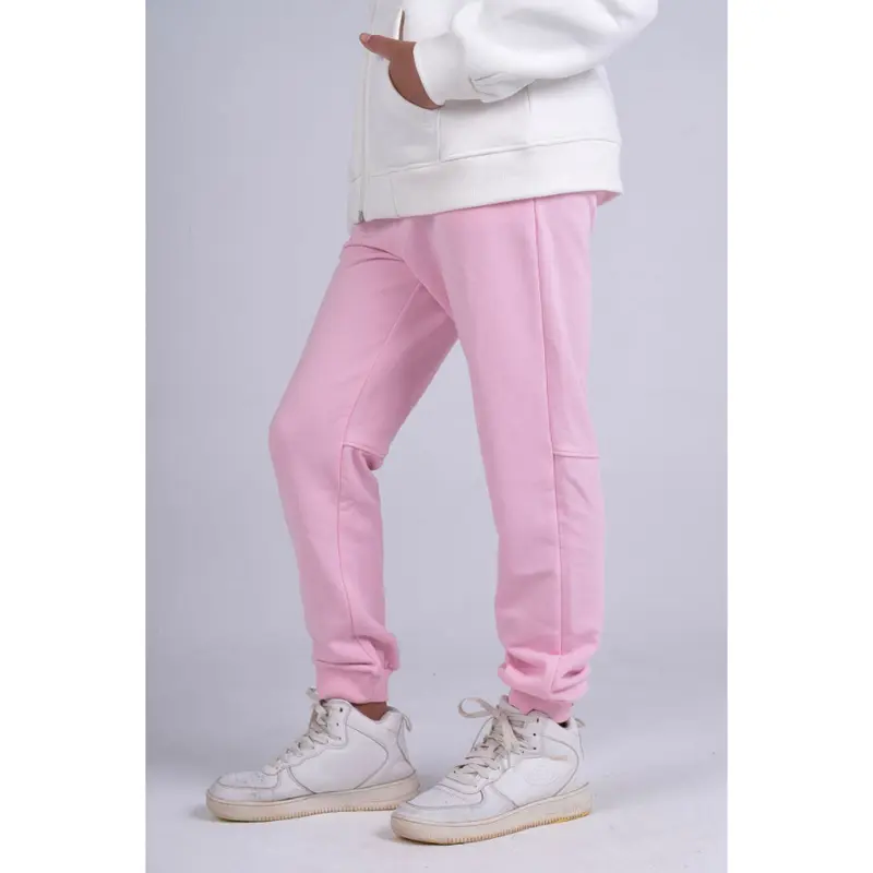 Girls Plain Sweatpants  Pink