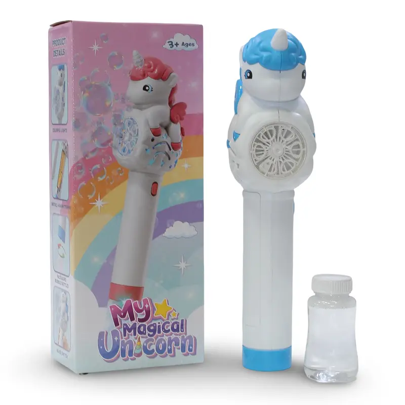 My Magical Unicorn Automatic Bubble Blower  Baby Blue