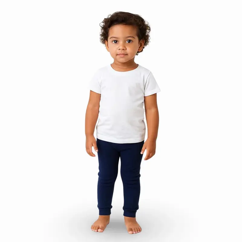 Pack of 2  Unisex Ribbed Thermal Underpants Navy