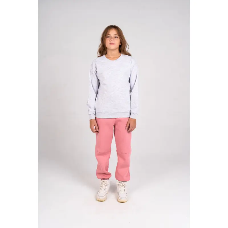 Unisex Plain Cotton Sweatshirt  Grey