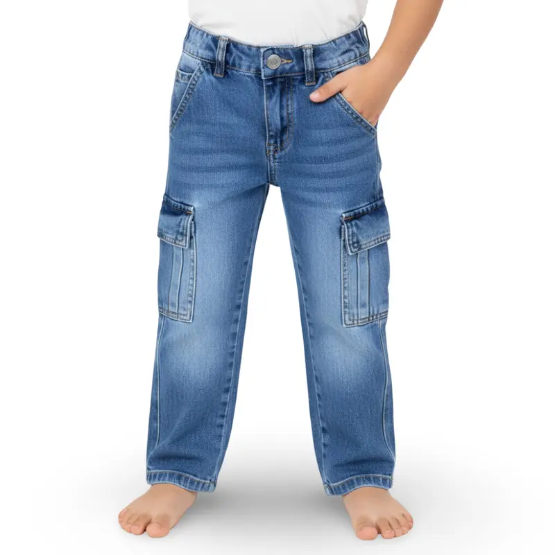 Boys Cargo Jeans - Blue