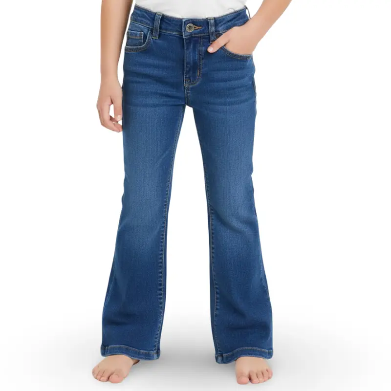 Girls Bootcut Jeans - Blue