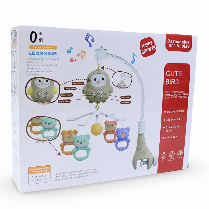 Happy Musical Bed Bell with Remote Control - Cute Bird