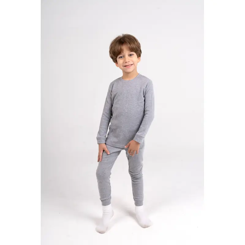 Pack of 2  Unisex Long-Sleeved Thermal Top Grey