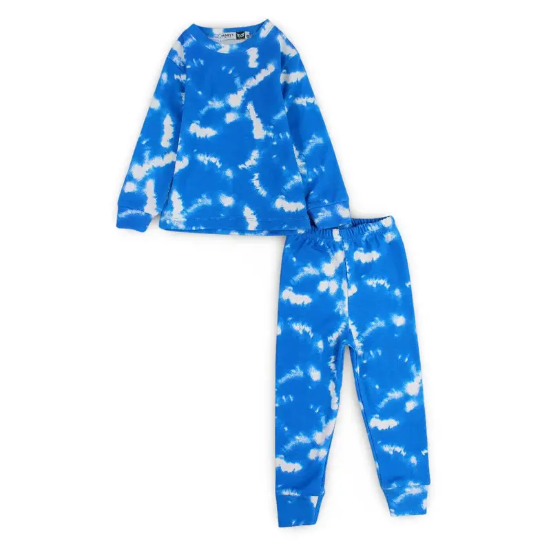 Boys Thermal Set  Blue Tie-Dye