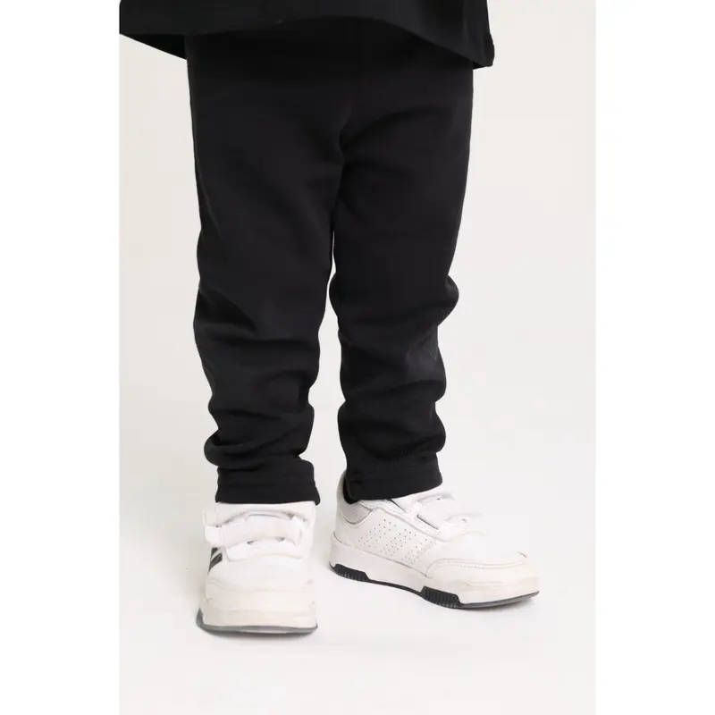 Unisex Interlock Fur Leggings  Black