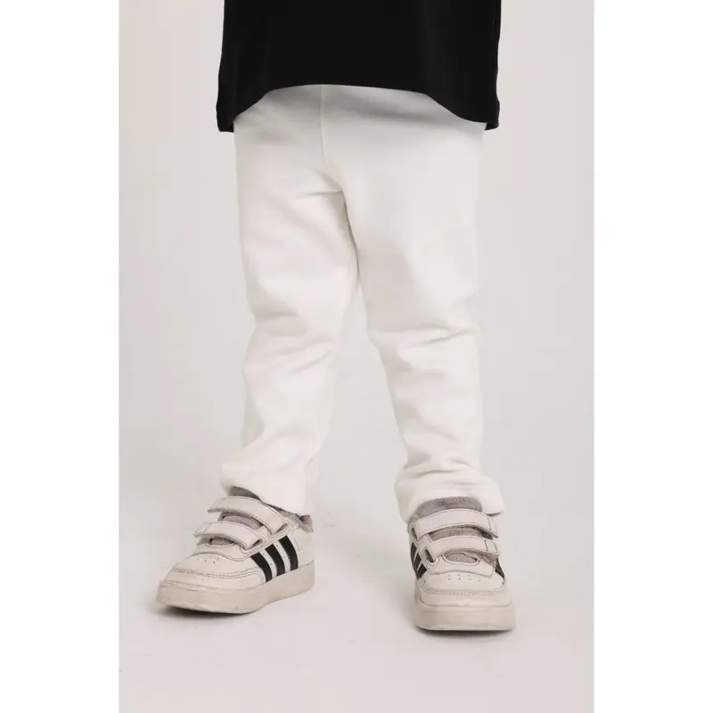 Unisex Interlock Fur Leggings  Off-White