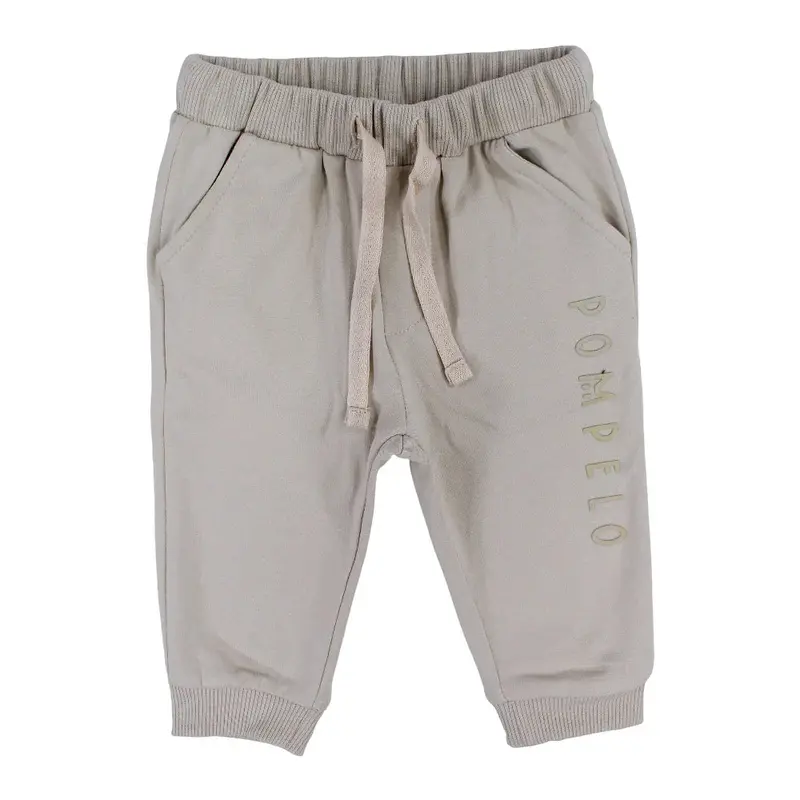 Baby Boys Cotton Sweatpants  Beige